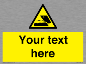 Custom Warning submerged objects in watercraft areas